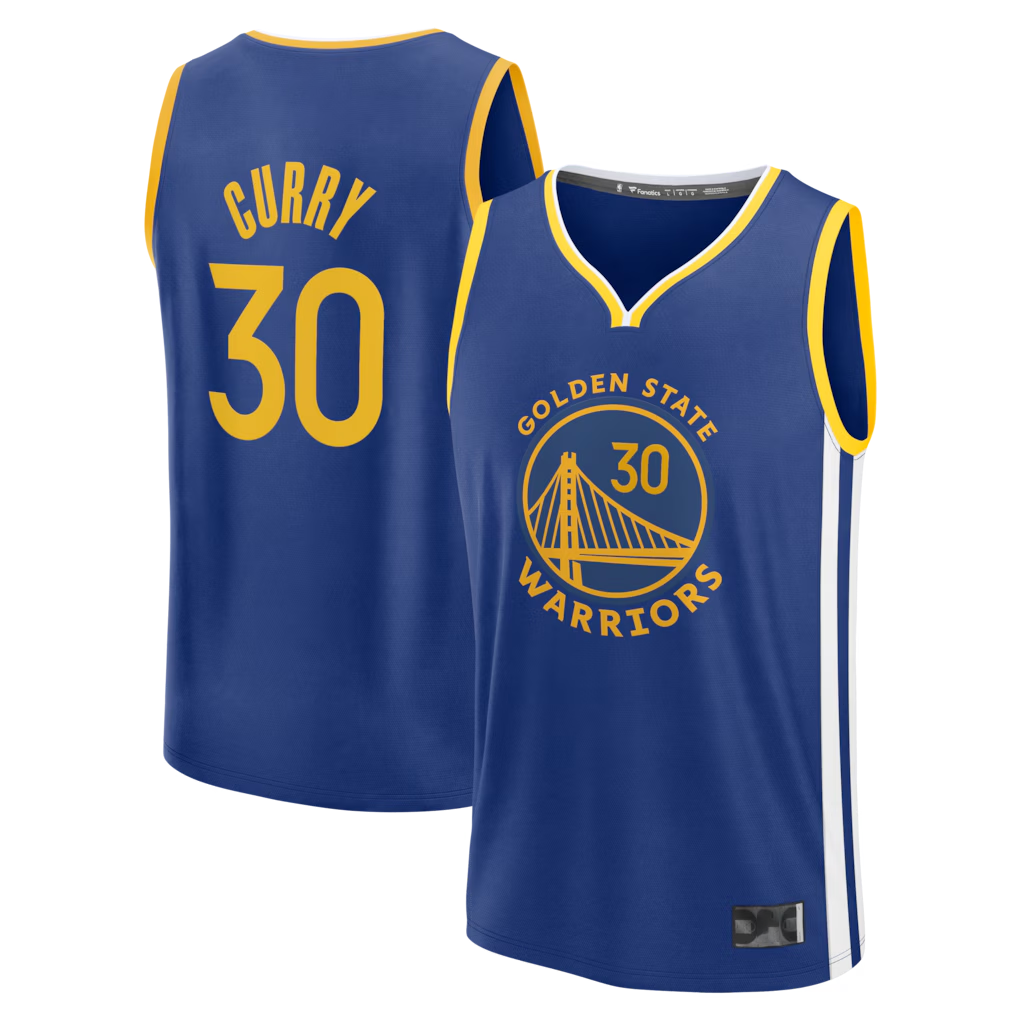 tocy G.State Warriors #30 Stephen Curry Royal Fast Break Replica Jerseys - Icon Edition