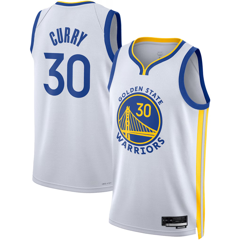 tocy G.State Warriors #30 Stephen Curry White Swingman Jerseys - Association Edition