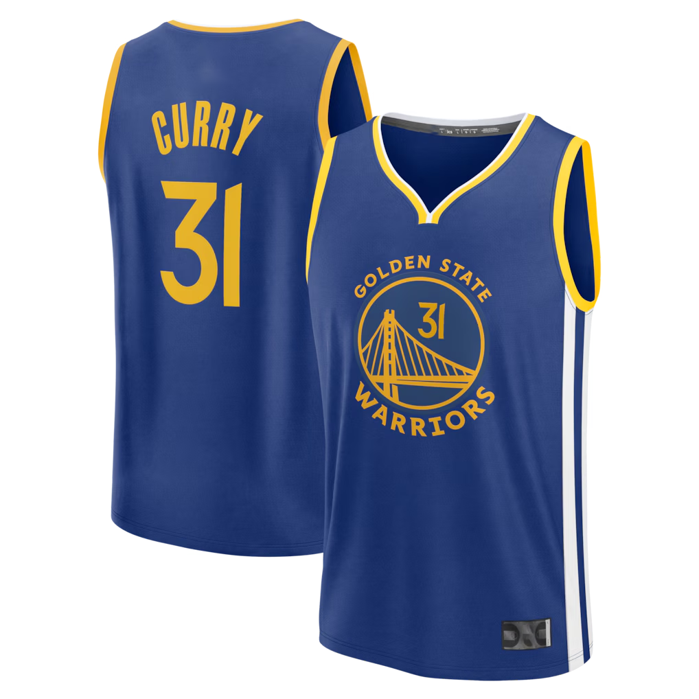 tocy G.State Warriors #31 Seth Curry Blue Fast Break Replica Jerseys - Icon Edition