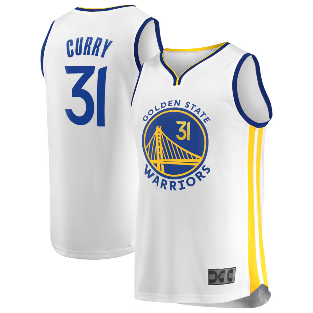 tocy G.State Warriors #31 Seth Curry White Fast Break Replica Player Jerseys - Association Edition