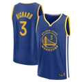 tocy G.State Warriors #3 Will Richard Blue Fast Break Replica Jerseys - Icon Edition
