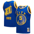 tocy G.State Warriors #5 Baron Davis Mitchell & Ness Royal Hardwood Classics 200405 Swingman Jerseys