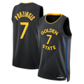 tocy G.State Warriors #7 Kristaps Porzi??is Black Swingman Jerseys - Statement Edition