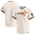 tocy H.Astros Cream Limited Home Blank Player Stitched Jerseys