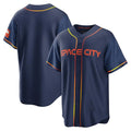tocy H.Astros Navy City Connect Home Game Blank Player Stitched Jerseys