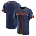 tocy H.Astros Navy City Connect Limited Elite Home Blank Player Stitched Jerseys