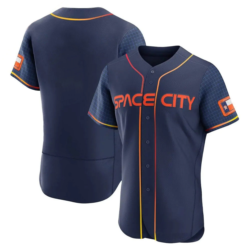 tocy H.Astros Navy City Connect Limited Elite Home Blank Player Stitched Jerseys