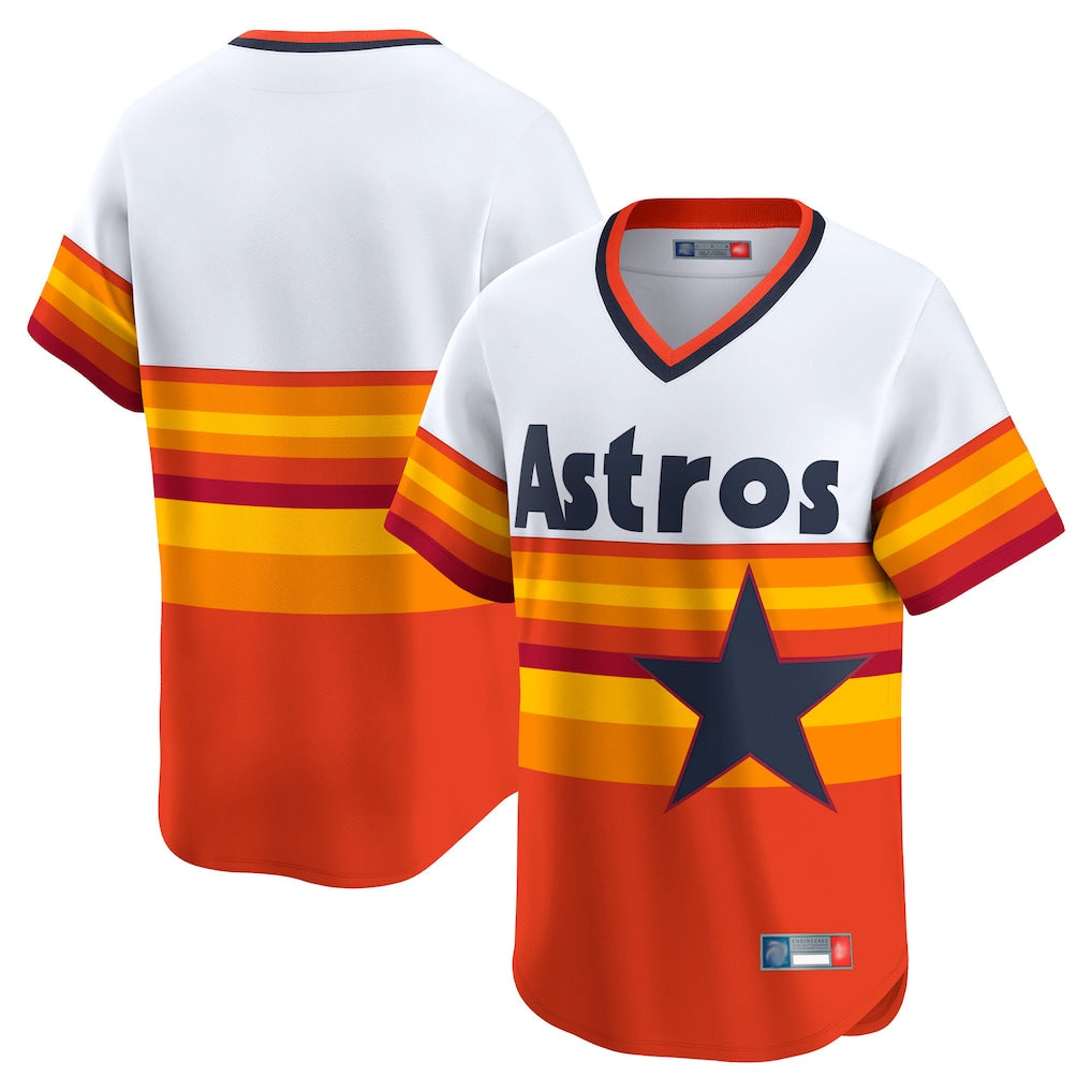 tocy H.Astros Rainbow Cooperstown Collection T-shirt Blank Player Stitched Jerseys