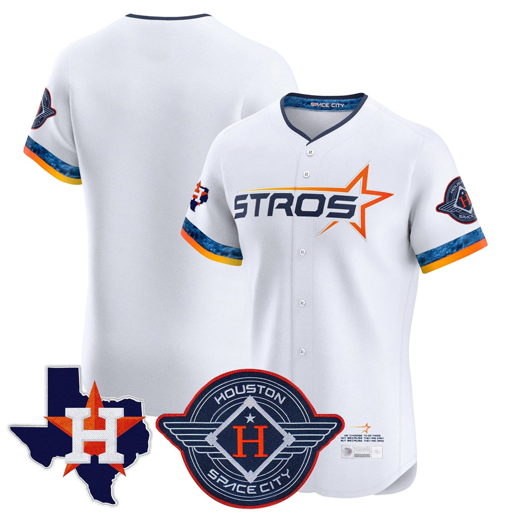 tocy H.Astros White City Connect Texas Patch Vapor Premier Blank Player Limited Elite Home Stitched Jerseys
