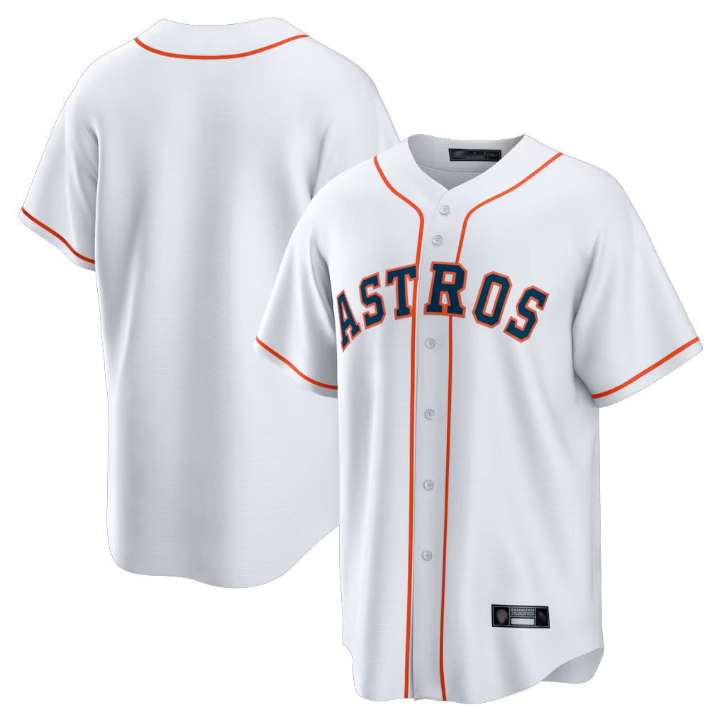 tocy H.Astros White Home Game Blank Player Stitched Jerseys