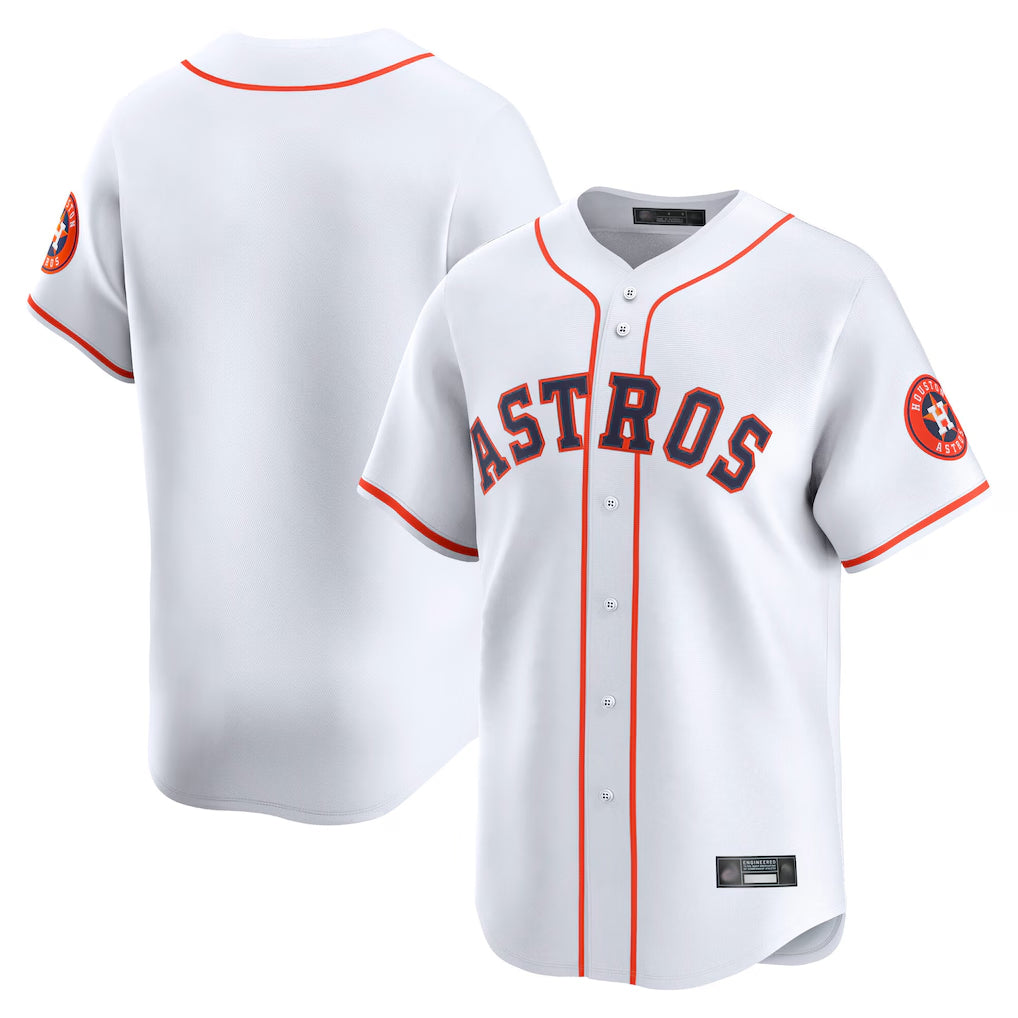 tocy H.Astros White Home Limited Blank Player Stitched Jerseys