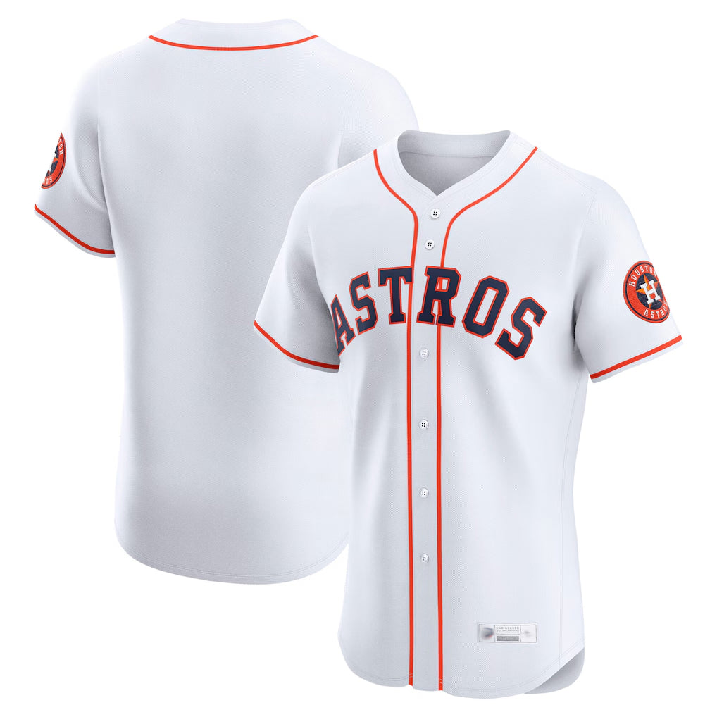 tocy H.Astros White Home Limited Elite Blank Player Stitched Jerseys