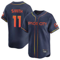 tocy H.Astros #11 Cam Smith Player Navy City Connect Home Limited Stitched Jerseys