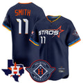 tocy H.Astros #11 Cam Smith Player Navy City Connect Texas Patch Vapor Premier Limited Home Stitched Jerseys