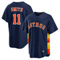 tocy H.Astros #11 Cam Smith Player Navy Home Game Stitched Jerseys