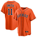 tocy H.Astros #11 Cam Smith Player Orange Home Game Stitched Jerseys