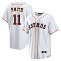 tocy H.Astros #11 Cam Smith Player White Home Game Stitched Jerseys