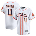 tocy H.Astros #11 Cam Smith Player White Home Limited Stitched Jerseys