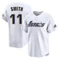tocy H.Astros #11 Cam Smith Player White Throwback Cooperstown Collection Limited Stitched Jerseys