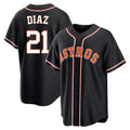 tocy H.Astros #21 Yainer Diaz Player Black Fashion Out Home Game Stitched Jerseys