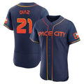 tocy H.Astros #21 Yainer Diaz Player Navy City Connect Limited Elite Home Stitched Jerseys