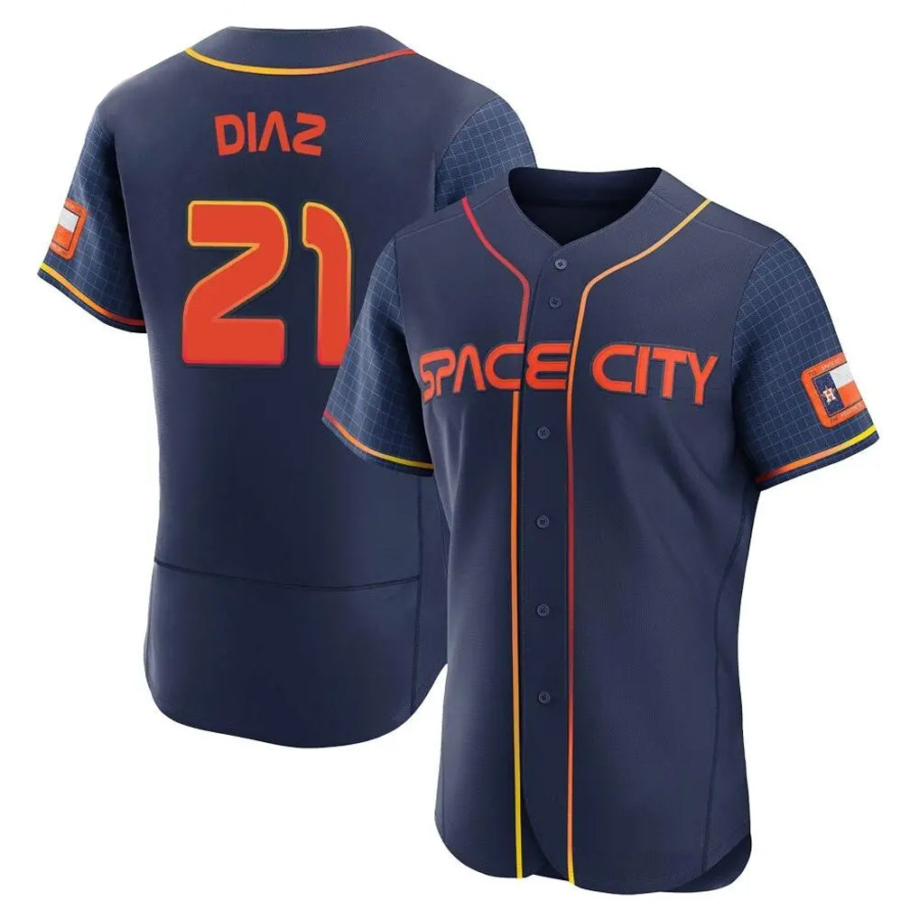 tocy H.Astros #21 Yainer Diaz Player Navy City Connect Limited Elite Home Stitched Jerseys