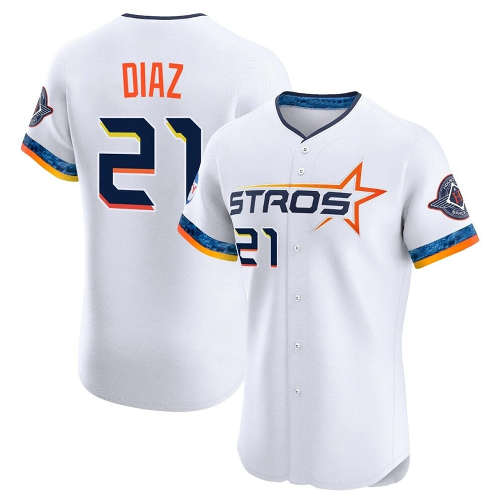 tocy H.Astros #21 Yainer Diaz Player White City Connect Limited Elite Home Stitched Jerseys