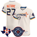 tocy H.Astros #27 Jose Altuve Player Cream City Connect Texas Patch Vapor Premier Limited Elite Home Stitched Jerseys