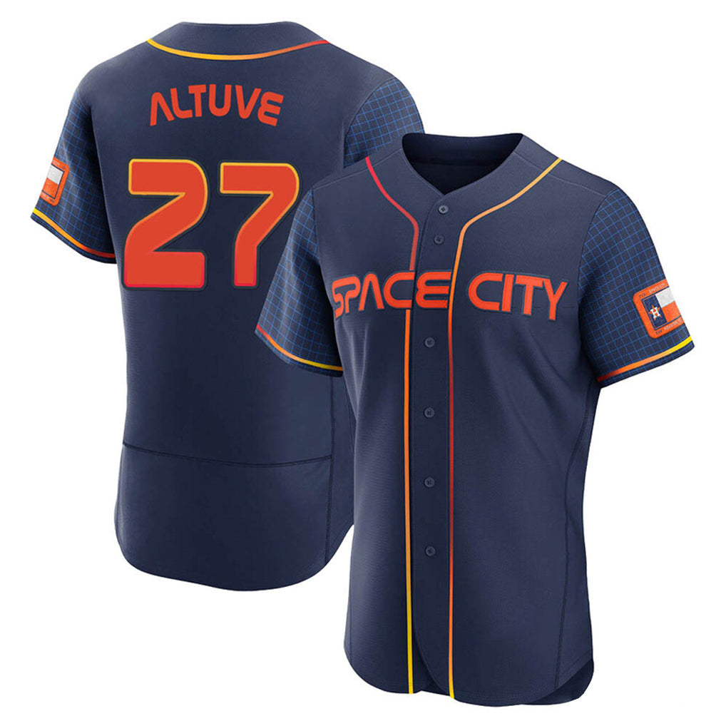 tocy H.Astros #27 Jose Altuve Player Navy City Connect Limited Elite Home Stitched Jerseys