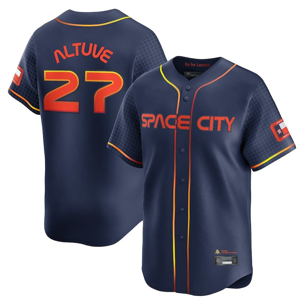 tocy H.Astros #27 Jose Altuve Player Navy City Connect Limited Home Stitched Jerseys