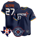 tocy H.Astros #27 Jose Altuve Player Navy City Connect Texas Patch Vapor Premier Limited Home Stitched Jerseys
