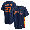 tocy H.Astros #27 Jose Altuve Player Navy Home Game Stitched Jerseys