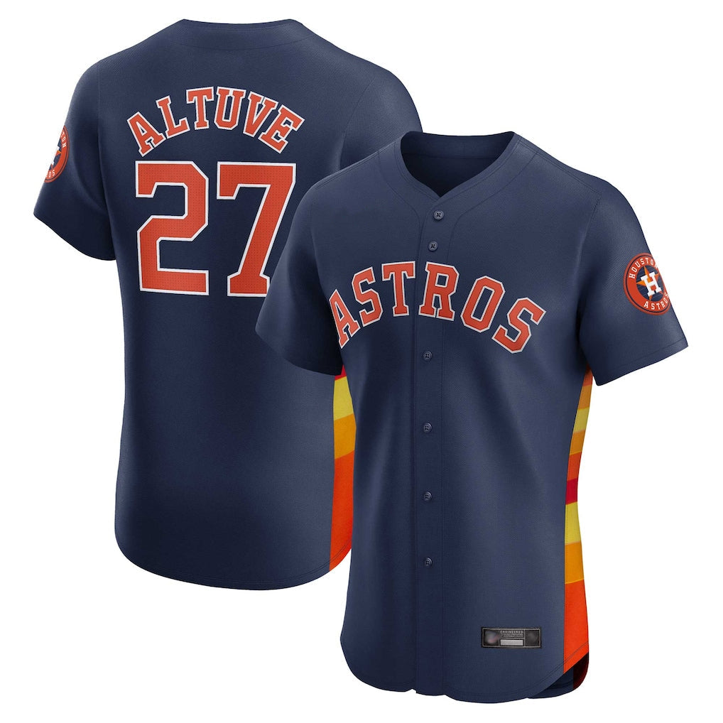 tocy H.Astros #27 Jose Altuve Player Navy Limited Elite Home Stitched Jerseys