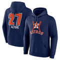 tocy H.Astros #27 Jose Altuve Player Navy Pullover Hoodie Stitched Jerseys