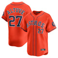 tocy H.Astros #27 Jose Altuve Player Orange Home Limited Stitched Jerseys