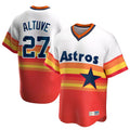 tocy H.Astros #27 Jose Altuve Player Rainbow Cooperstown Collection T-shirt Stitched Jerseys