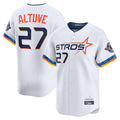 tocy H.Astros #27 Jose Altuve Player White City Connect Limited Home Stitched Jerseys