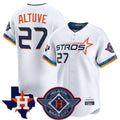 tocy H.Astros #27 Jose Altuve Player White City Connect Texas Patch Vapor Premier Limited Home Stitched Jerseys