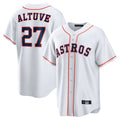 tocy H.Astros #27 Jose Altuve Player White Home Game Stitched Jerseys
