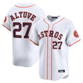 tocy H.Astros #27 Jose Altuve Player White Home Limited Stitched Jerseys