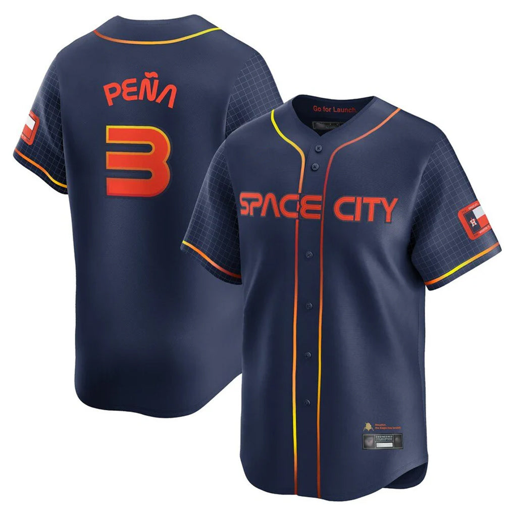 tocy H.Astros #3 Jeremy Pe?a Player Navy City Connect Home Limited Stitched Jerseys