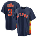 tocy H.Astros #3 Jeremy Pe?a Player Navy Home Game Stitched Jerseys