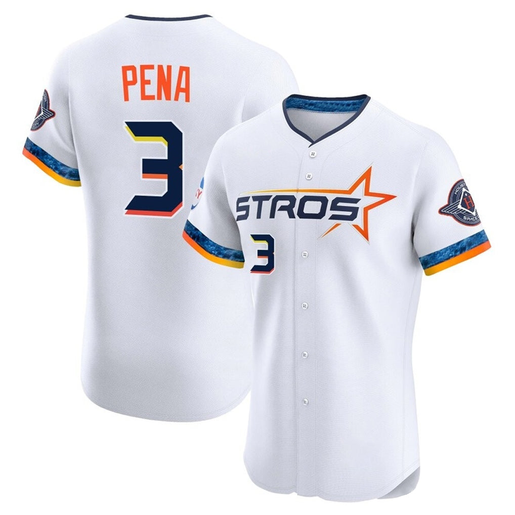 tocy H.Astros #3 Jeremy Pe?a Player White City Connect Limited Elite Home Stitched Jerseys