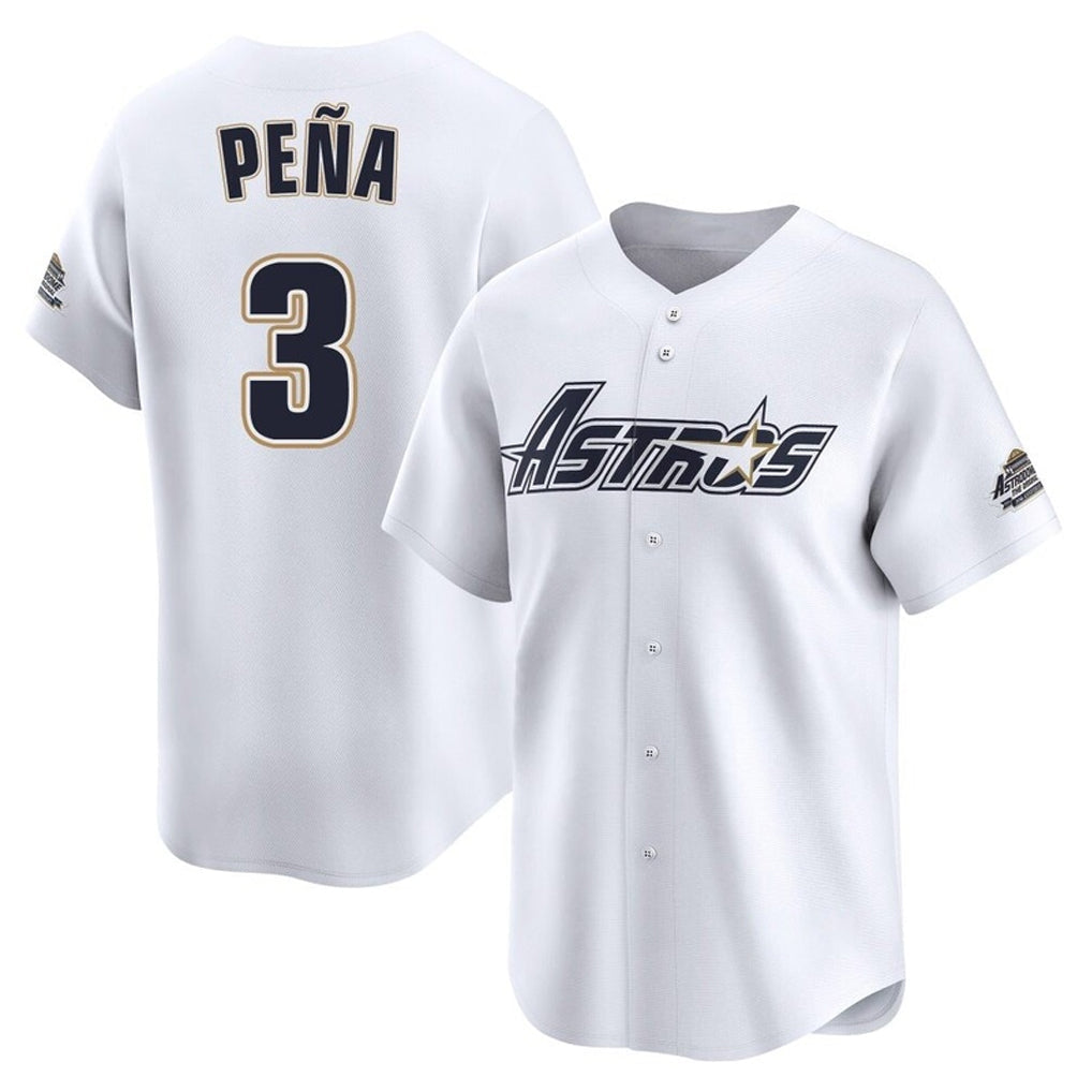 tocy H.Astros #3 Jeremy Pe?a Player White Throwback Cooperstown Collection Limited Stitched Jerseys