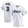 tocy H.Astros #3 Jeremy Pe?a Player White Throwback Cooperstown Collection Limited Stitched Jerseys