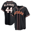tocy H.Astros #44 Yordan Alvarez Player Black Fashion Out Home Game Stitched Jerseys