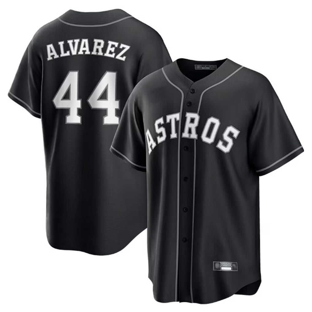 tocy H.Astros #44 Yordan Alvarez Player Black Home Game Stitched Jerseys