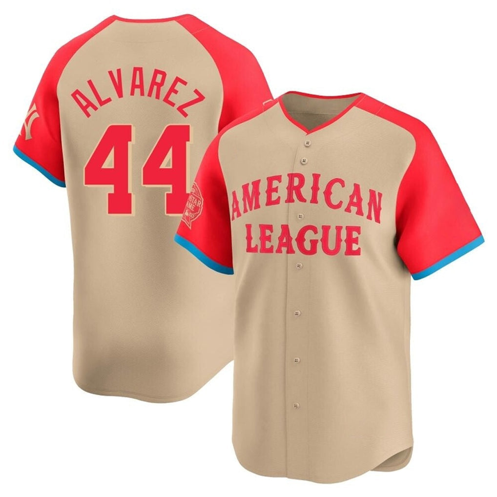 tocy H.Astros #44 Yordan Alvarez Player Cream American League All-Star Game Limited Stitched Jerseys