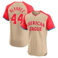 tocy H.Astros #44 Yordan Alvarez Player Cream American League All-Star Limited Elite Home Stitched Jerseys