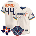 tocy H.Astros #44 Yordan Alvarez Player Cream City Connect Texas Patch Vapor Premier Limited Home Stitched Jerseys
